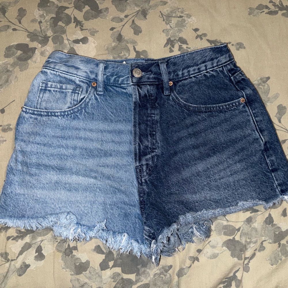 PacSun Dual-Tone Blue Jean Shorts